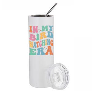 Cute In My Bird Watching Era Funny Birds Lovers Stainless Steel Tumbler