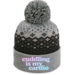 Cuddling Is My Cardio Valentine's Day Cuddling Gift The Baniff Cuffed Pom Beanie