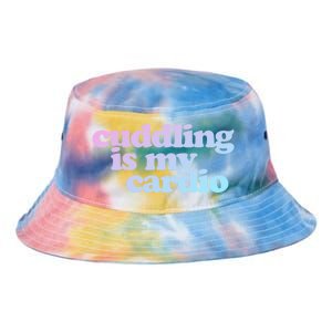 Cuddling Is My Cardio Valentine's Day Cuddling Gift Tie Dye Newport Bucket Hat