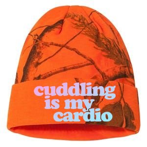 Cuddling Is My Cardio Valentine's Day Cuddling Gift Kati Licensed 12" Camo Beanie