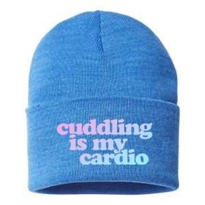 Cuddling Is My Cardio Valentine's Day Cuddling Gift Sustainable Knit Beanie