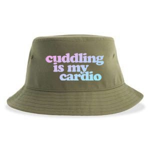 Cuddling Is My Cardio Valentine's Day Cuddling Gift Sustainable Bucket Hat