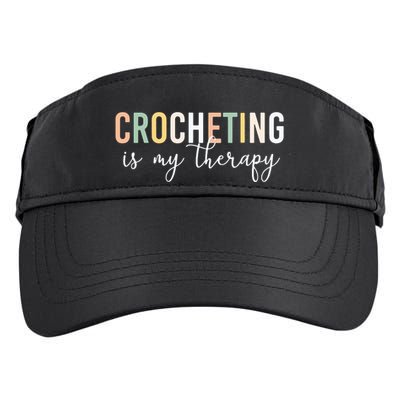 Crocheting Is My Therapy Adult Drive Performance Visor