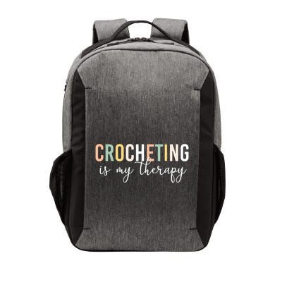 Crocheting Is My Therapy Vector Backpack