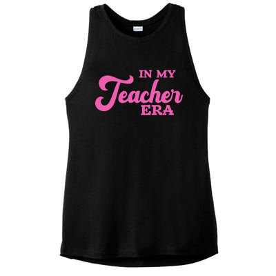 Cute In My Teacher Era School Ladies PosiCharge Tri-Blend Wicking Tank