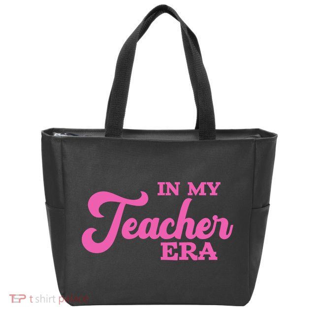 Cute In My Teacher Era School Zip Tote Bag