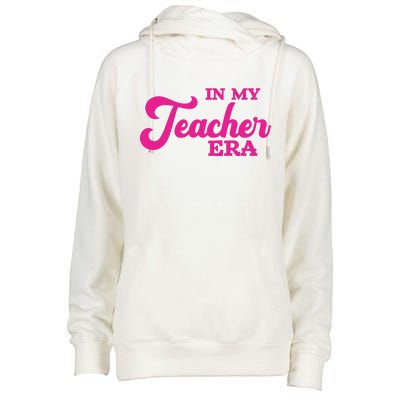 Cute In My Teacher Era School Womens Funnel Neck Pullover Hood