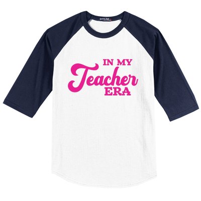 Cute In My Teacher Era School Baseball Sleeve Shirt