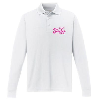 Cute In My Teacher Era School Performance Long Sleeve Polo