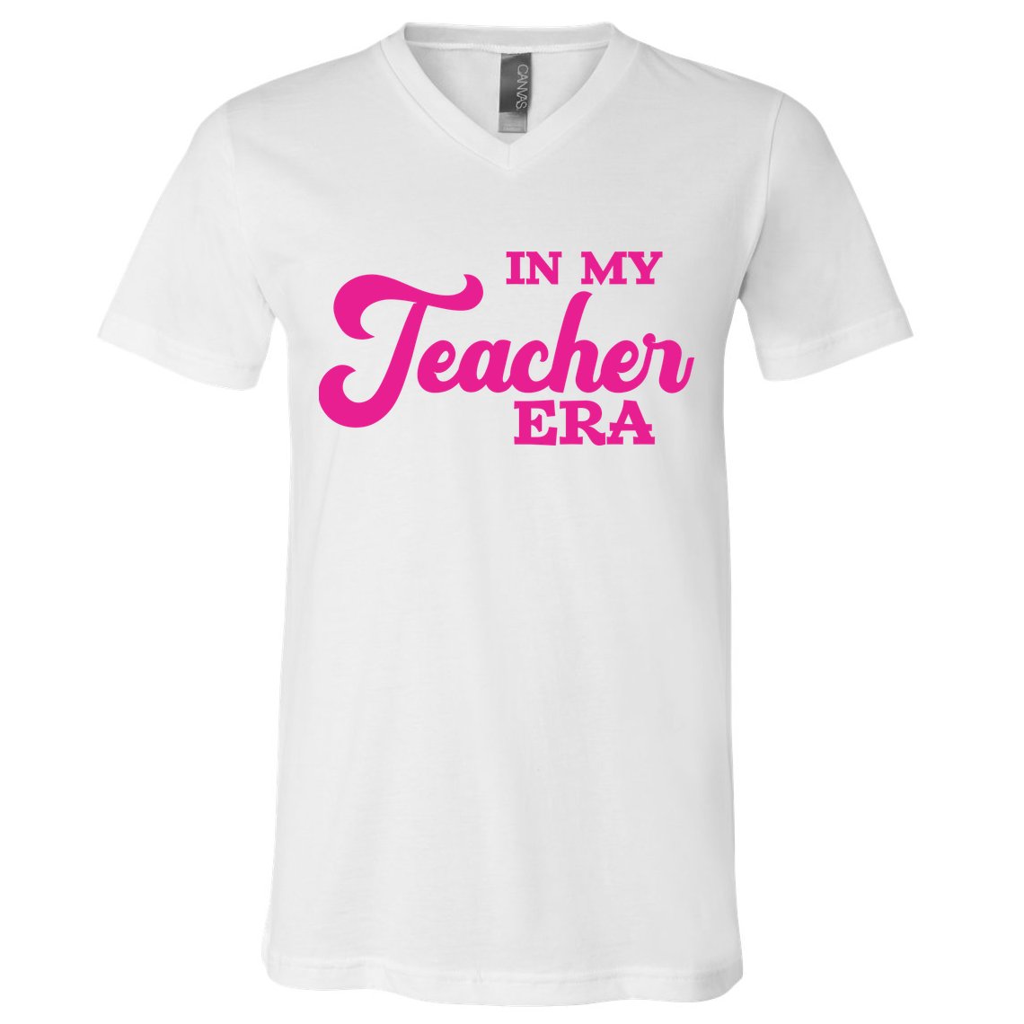Cute In My Teacher Era School V-Neck T-Shirt