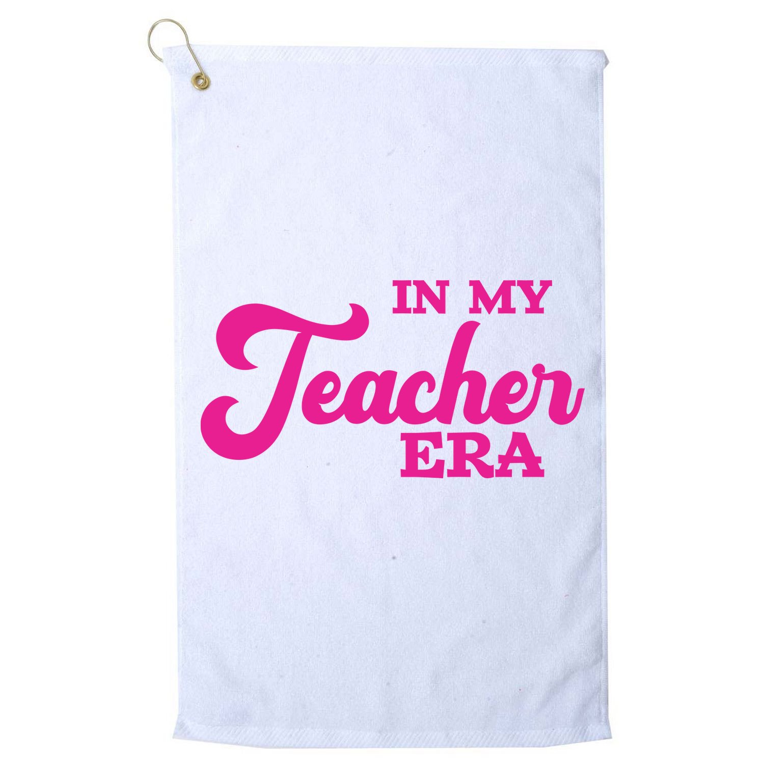 Cute In My Teacher Era School Golf Towel