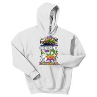 Cruising Into My 50th Birthday 50 Years Old Birthday Mardi Gras Kids Hoodie