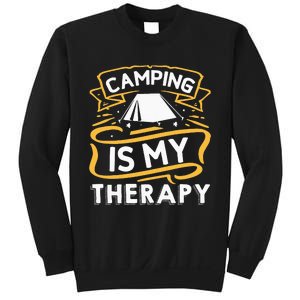 Camping Is My Therapy funny camping Sweatshirt