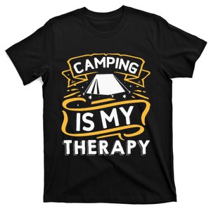 Camping Is My Therapy funny camping T-Shirt