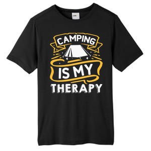 Camping Is My Therapy funny camping Tall Fusion ChromaSoft Performance T-Shirt