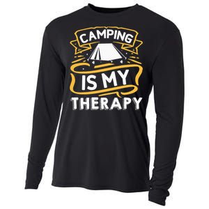 Camping Is My Therapy funny camping Cooling Performance Long Sleeve Crew