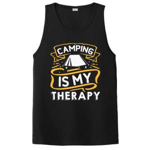 Camping Is My Therapy funny camping PosiCharge Competitor Tank