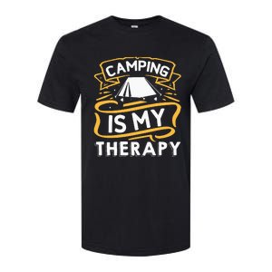 Camping Is My Therapy funny camping Softstyle CVC T-Shirt