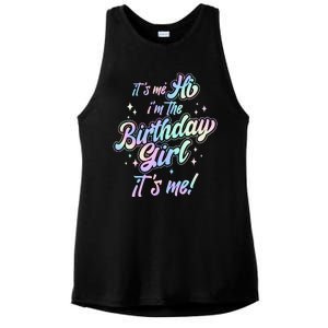 Cute Its Me Hi Im The Birthday Girl Its Me Ladies PosiCharge Tri-Blend Wicking Tank