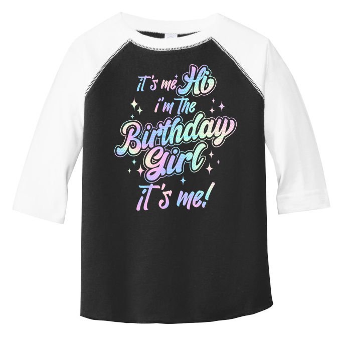 Cute Its Me Hi Im The Birthday Girl Its Me Toddler Fine Jersey T-Shirt