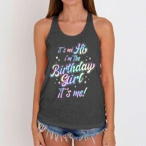 Cute Its Me Hi Im The Birthday Girl Its Me Women's Knotted Racerback Tank