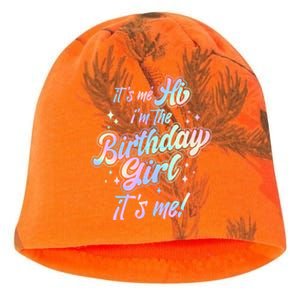 Cute Its Me Hi Im The Birthday Girl Its Me Kati - Camo Knit Beanie