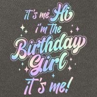 Cute Its Me Hi Im The Birthday Girl Its Me Cotton Canvas Backpack