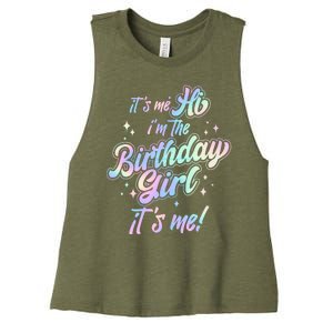 Cute Its Me Hi Im The Birthday Girl Its Me Women's Racerback Cropped Tank