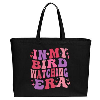 Cute In My Bird Watching Era Funny Birds Lovers Cotton Canvas Jumbo Tote