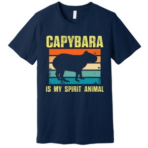 Capybara Is My Spirit Animal Capybara Premium T-Shirt