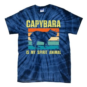 Capybara Is My Spirit Animal Capybara Tie-Dye T-Shirt