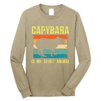 Capybara Is My Spirit Animal Capybara Long Sleeve Shirt