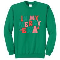 Christmas In My Merry Era Xmas Holiday Groovy Christmas Gift Sweatshirt