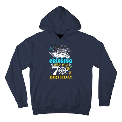 Cruising Into My 70th Birthday 70 Year Old Cruise Birthday Hoodie