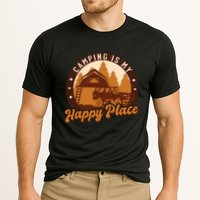 Camping Is My Happy Place Retro Cooling Performance Crew T-Shirt