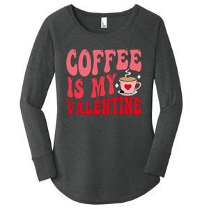 Coffee Is My Valentine Cute Funny ValentineS Day Women's Perfect Tri Tunic Long Sleeve Shirt