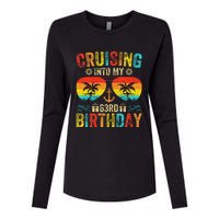 Cruising Into My 63rd Birthday Cruise Womens Cotton Relaxed Long Sleeve T-Shirt