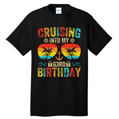 Cruising Into My 63rd Birthday Cruise Tall T-Shirt