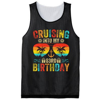 Cruising Into My 63rd Birthday Cruise Mesh Reversible Basketball Jersey Tank