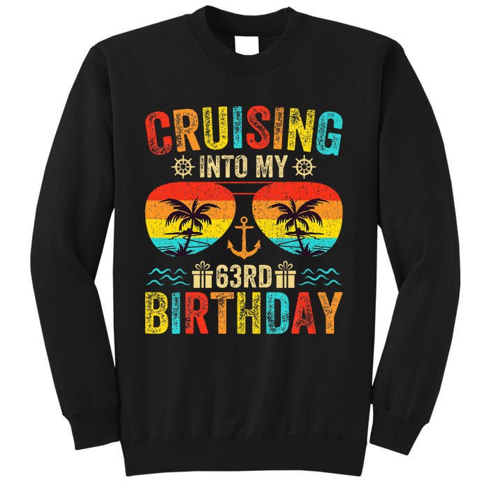 Cruising Into My 63rd Birthday Cruise Tall Sweatshirt