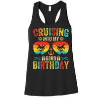 Cruising Into My 63rd Birthday Cruise Women's Racerback Tank