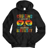 Cruising Into My 63rd Birthday Cruise Tie Dye Hoodie