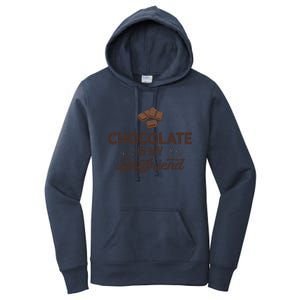 Chocolate Is My Boyfriend Dating Gift Women's Pullover Hoodie