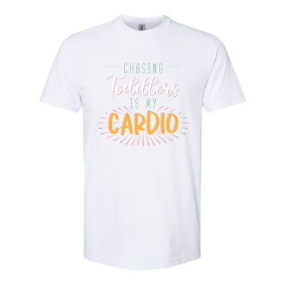 Chasing Is My Cardio Sitter Gift Softstyle CVC T-Shirt