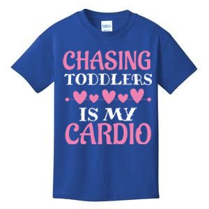 Chasing Is My Cardio Sitters Nanny Gift Kids T-Shirt