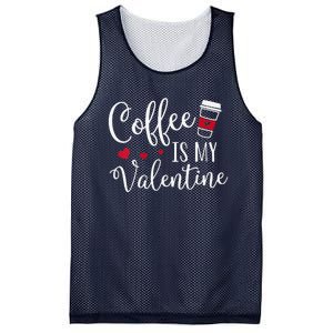 Coffee Is My Valentine Funny Valentine's Day Coffee Lover Mesh Reversible Basketball Jersey Tank