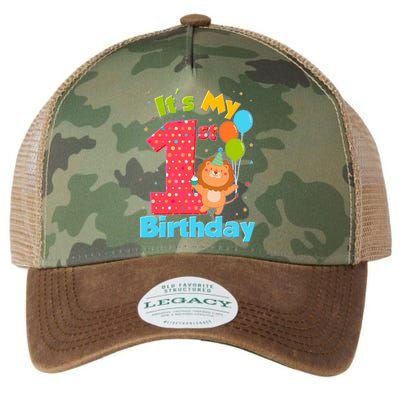 Cute It's My First 1st Birthday Legacy Tie Dye Trucker Hat