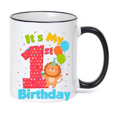 Cute It's My First 1st Birthday 11oz Black Color Changing Mug