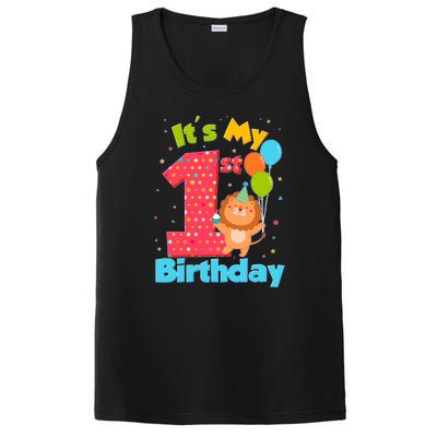 Cute It's My First 1st Birthday PosiCharge Competitor Tank