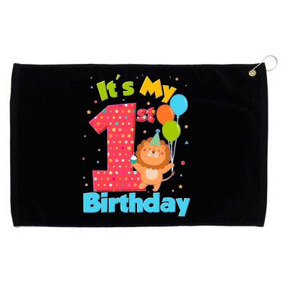 Cute It's My First 1st Birthday Grommeted Golf Towel